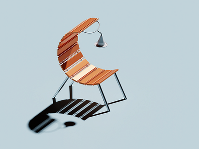 36 days of type - C 36 days of type 36daysoftype 3d 3d art alphabet b3d blender3d c chair challenge cyclesrender design illustration lamp letter practice