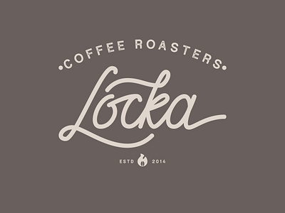 Logo Type - Locka Coffee Roasters animation brand branding clean design flat identity illustration illustrator lettering logo minimal type typography vector