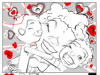 Mommy 2mini me's animation art art book costume design illustration inking vector