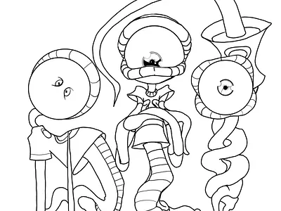 antagonist animation art art book design illustration inking vector