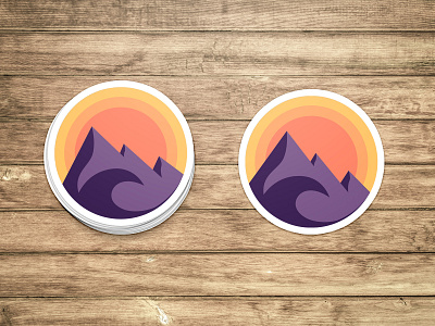 Adventure Awaits - Sticker design logo sticker vector