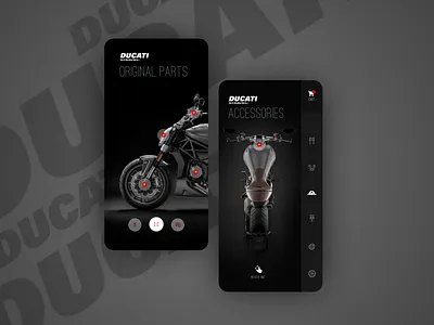 Ducati Customisation App app bike kit branding customisation design ducati ui ui ux design ux web website