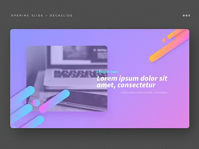 opening slide case study content deck design gradient keynote keynote template opening slide page presentation ui vector webpage
