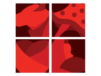 F I E S T A S design flat illustration vector