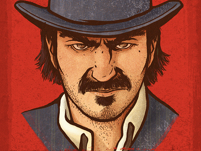 Van der Linde illustration photoshop red dead redemption