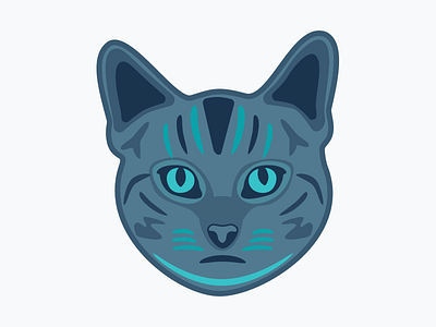 Dark Theme Cat abstact animal cat dark illustration