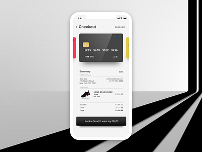 Daily UI 002 - Credit Card Checkout 100daysofui creditcardcheckout dailyui 002 design iphonexs ui ux