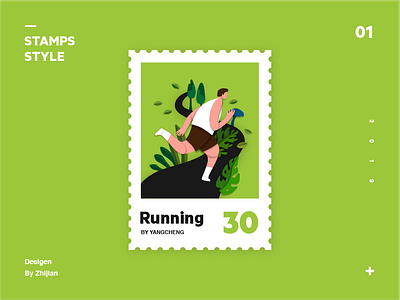 Stamps style Illustrations to practice illustration 插图