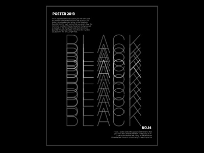 black poster design branding digital graphic design illustration poster poster a day poster design