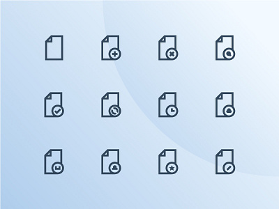 Document Icons document icon icon set iconography outline ui vector