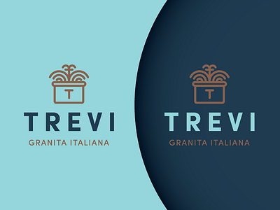 Trevi Granita Italiana fontana fountain granita ice cream italian logo rome trevi