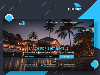 Trip Manager branding design directory hotels illustration lettering logo photoshop template type typography ui ux vector web website