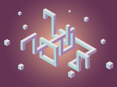 Isometric Space Maze adobe illustrator game geometry illustration isometria isometric isometric design isometric illustration magic maze space vector