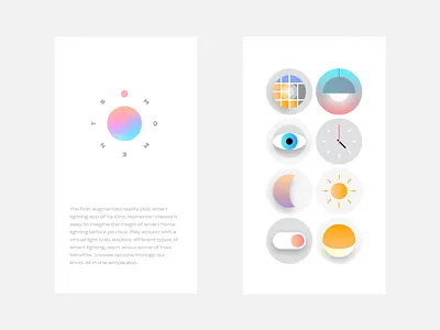 Moments App branding logo smarthome smarthouse