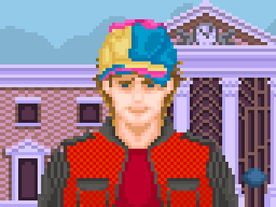 ❧ Marty McFly Jr 2015 8bit backtothefuture pixel pixelthursday