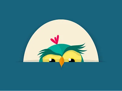 Owl series character hide and seek hmmm illustration owl vector