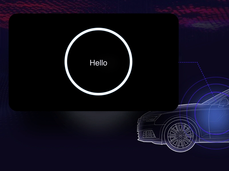 car GUI ui animation ux ae sketch design