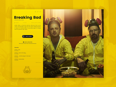 Breaking Bad type typography webapplication