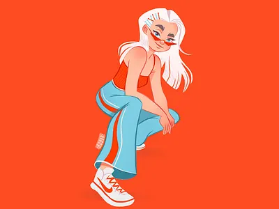 Alex character character design digital art digital drawing digital illustration drawing fashion drawing girl graphic design illustration nike nike sb painting procreate