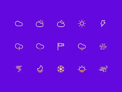 Weather Icon design icon