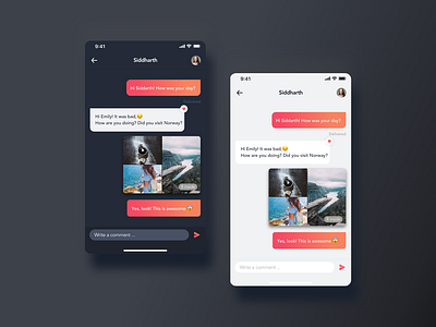 Chat User Interface chat chat app dark app design illustration light minimal product sketch ui user inteface user interface design ux