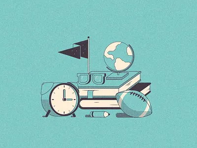 Green Globe And Ball concept app branding design flat icon identity illustration illustrator ios minimal mobile vector web website