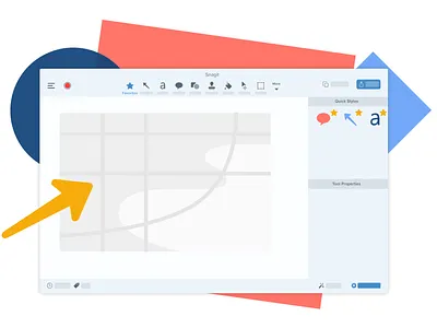 Favorites Tool design flat illustration snagit techsmith ux website