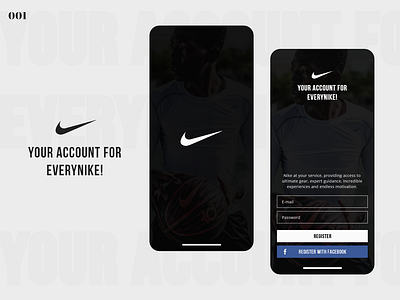 Daily UI Challenge - Day#001 daily 100 daily 100 challenge dailyui freelance nike ui ui desgin uiux