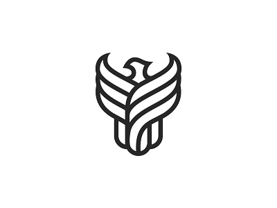 Phoenix (sold) animal bird brand identity eagle eagle logo fire flat flying freedom hawk hawk logo logo designer minimalist minimalist logo minimalist logo design phoenix logo wings