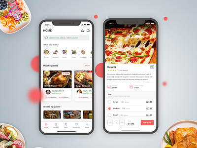 Food App design food home ux