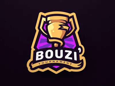 Bouzi' Tournament branding competition cup esport fortnite illustration illustrator logo mascot tournament vector