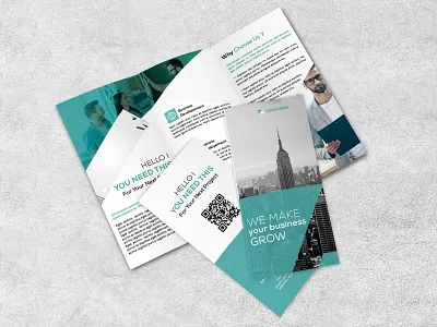 Multipurpose Trifold brochure photoshop print ready print template psd tri fold trifold