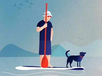 Adventure is worthwhile adventure adventure time animal canoeing charachter drawing friendly animal illustration illustrator procreate procreate app