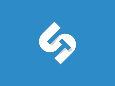 IST Monogram 3d abstract combined letters counter dimensional ist it its logo modern monogram negative space shadow simple sit sti tis tsi white space