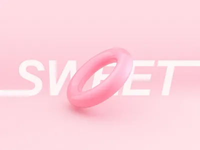 Pink Ring c4d design icon pink rendering ui