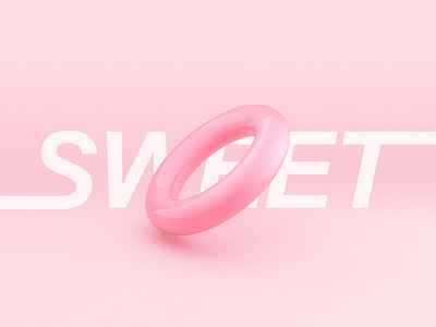 Pink Ring c4d design icon pink rendering ui