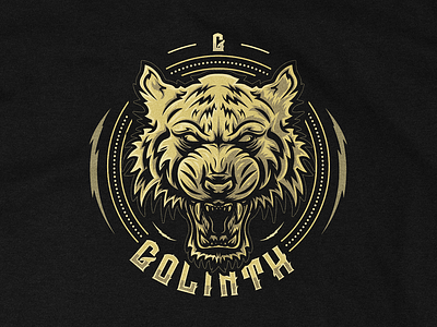 Goliath Clothing sticker 1 apparel clothing design drawing font golden illustration merch merch design mexico print sticker tees tiger tshirt tshirt design type typography urban vector