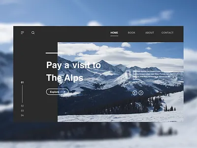 Travel design ui web