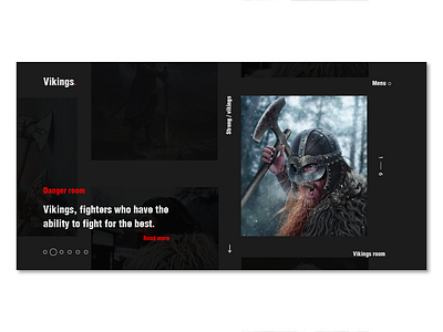 Vikings landing page ui ux vikings web desgin