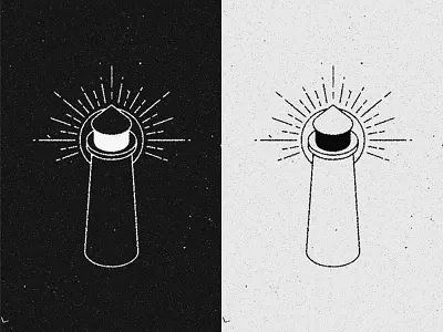 Graphic Design 13 beacon black black and white geometry light lighthouse logo noise phare sun tattoo texture vintage white