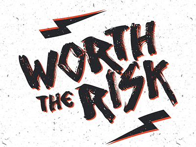 Worth The Risk // For This Week's Sermon church design design graphic design grunge texture grungy illustration iphone wallpaper logo design rad sick sketch texture vintage wallpaper