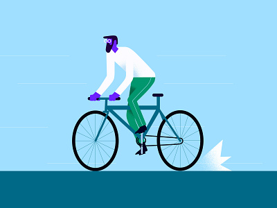 Bicycle rider adobe character characterdesign design dribbble dribbbleshot graphicdesign illustration illustrator minimal minimaldesign ui uibanner ux vector