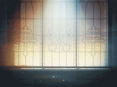 Stained Glass 3d ae blood c4d catholic church glass ink moody red spill stained glass window