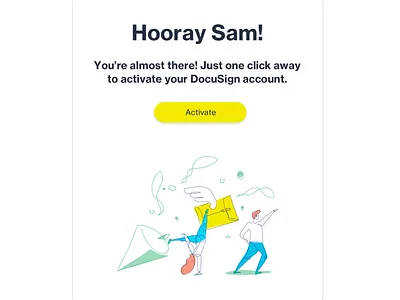 Account Activation account electronic signature