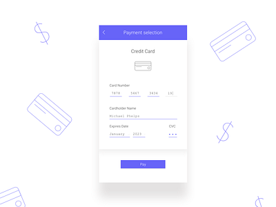 credit card checkout app credit card dailyui dailyui 002 design sketch typography ux