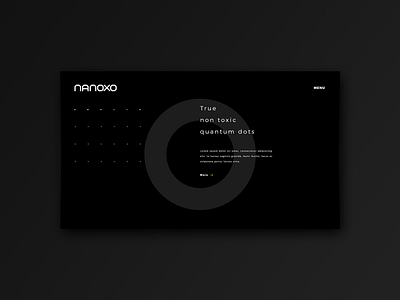 Nanotechnology Website banner black branding corporate dark front page homepage landing page layout layout design minimal minimalistic modern technology ui ux web webdesign website website concept