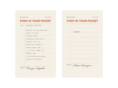 Poem in Your Pocket layout pocketpoem