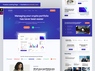 Saas Landing page Freebie for adobe xd and Figma figma freebie freebie homepage landing landing page landingpage web web design webdesign website xd freebie