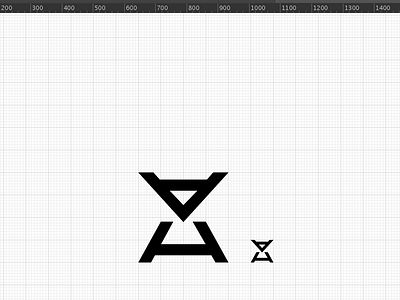 AHahahahahahahahahahahahaha a ah alien band branding electronic future futuristic grid h hourglass letters logo monogram music pop spacey