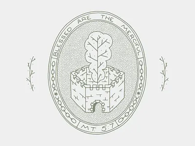 Beatitudes Series #5 - Mt. 5:7 badge bible bible quote christ illustration jesus jesus christ